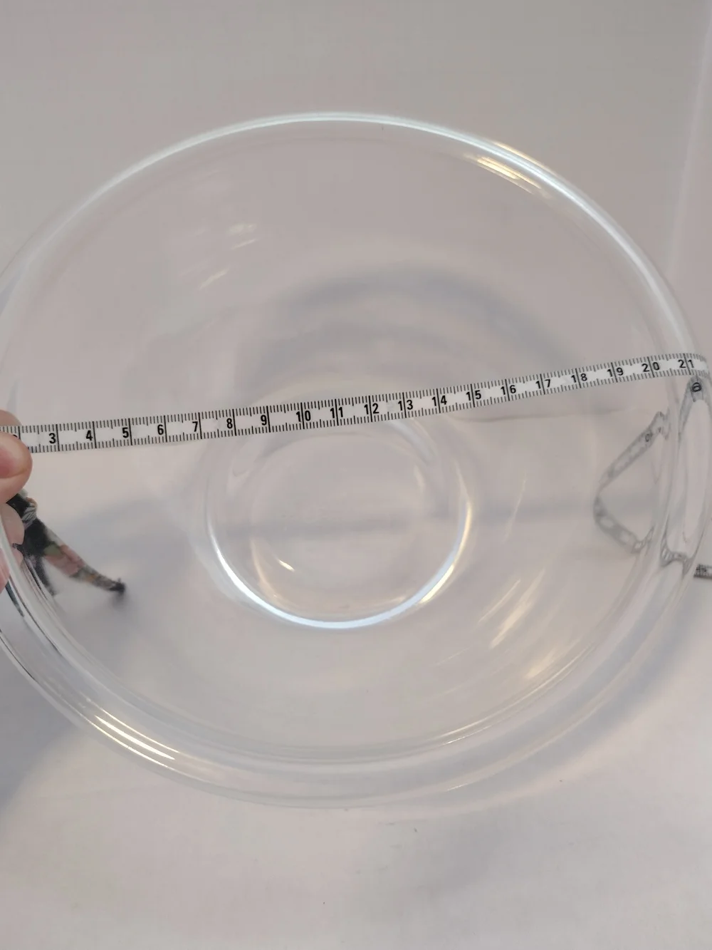 Pyrex Clear Glass Mixing Bowl - Large Transparent Bowl